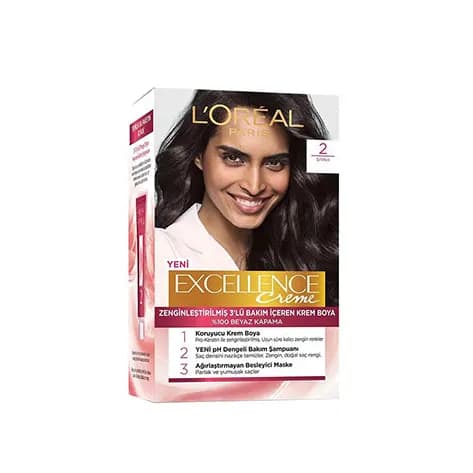 کیت رنگ مو مشکی شماره 2 لورال Loreal