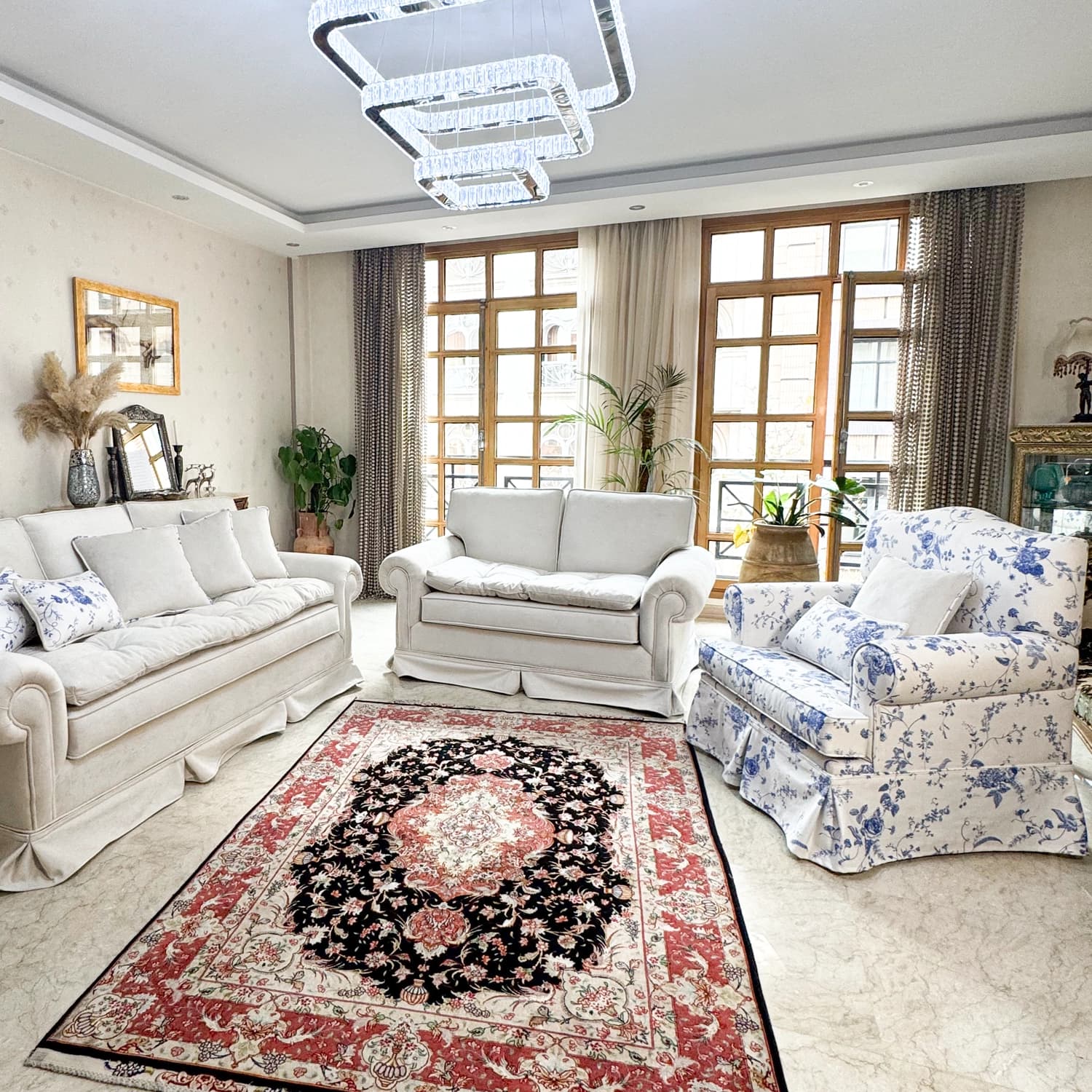 ست مبلمان تمام پارچه آرلونا 7 نفره — تصویر ۳