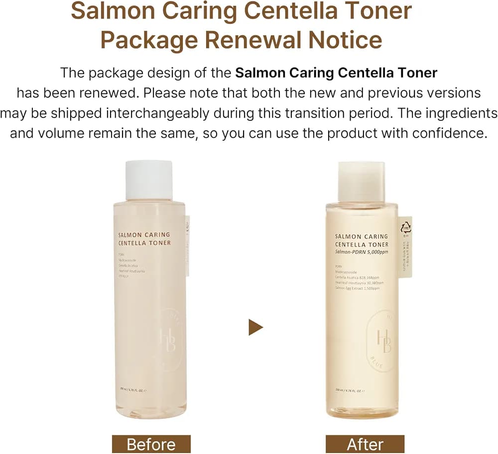 تونر سالمون کرینگ سنتلا هوبلو Salmon Caring Centella Toner | ترمیم و آبرسانی پوست 200 میل — تصویر ۵