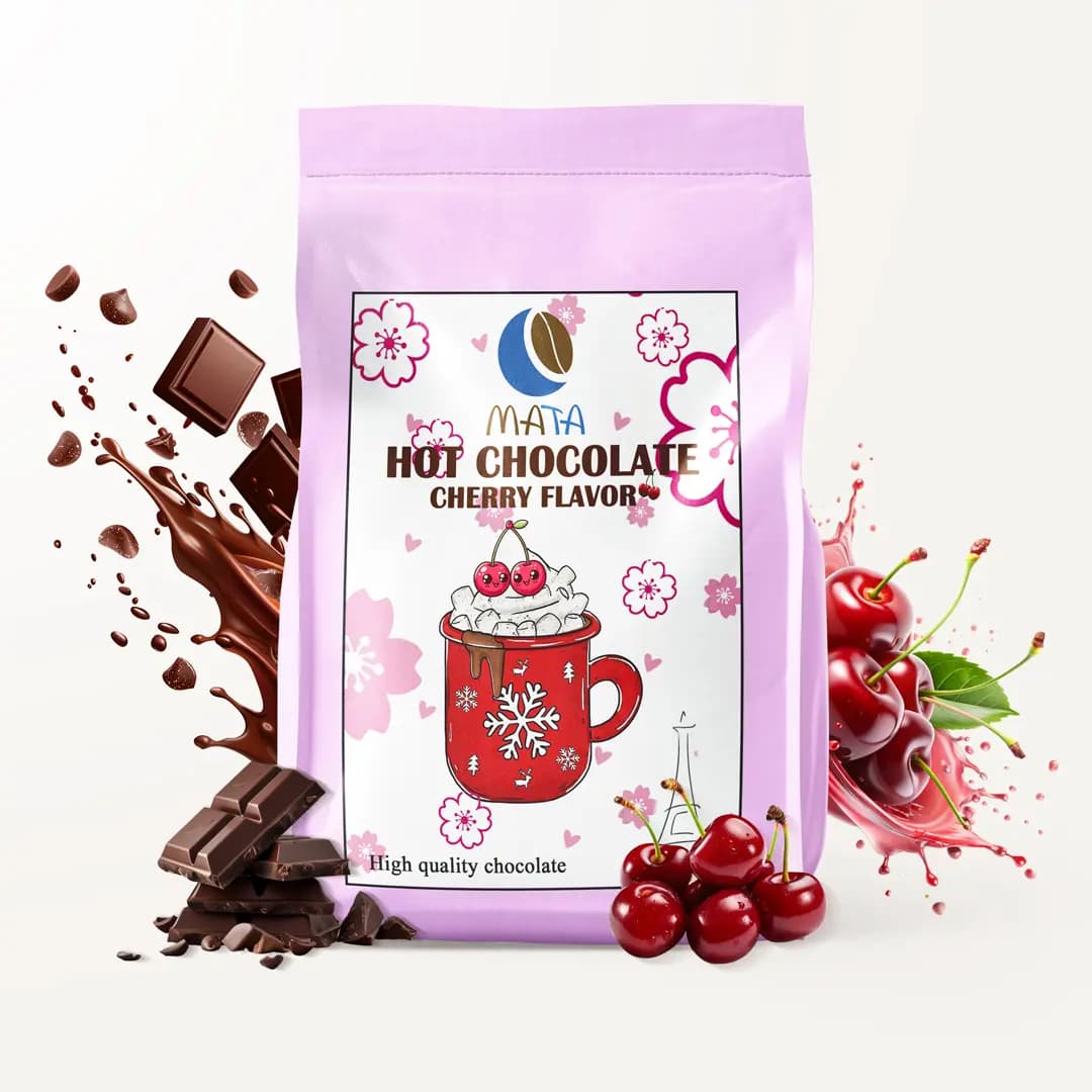 هات چاکلت آلبالویی - MATA Coffee — تصویر ۲