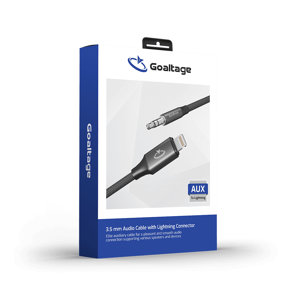 کابل AUX به لایتنینگ Goaltage مدل CA04 طول 120 سانتی متر