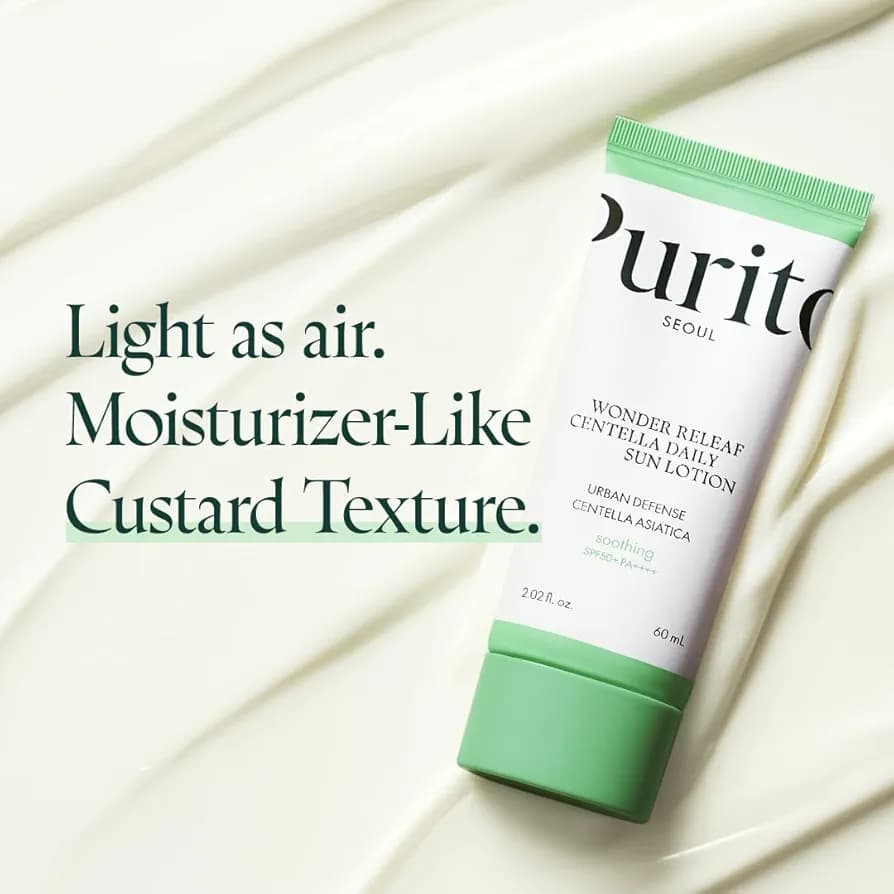 ضدآفتاب تسکین دهنده و مرطوب‌کننده سنتلا پیوریتو purito wonder releaf Centella daily sun lotion — تصویر ۵