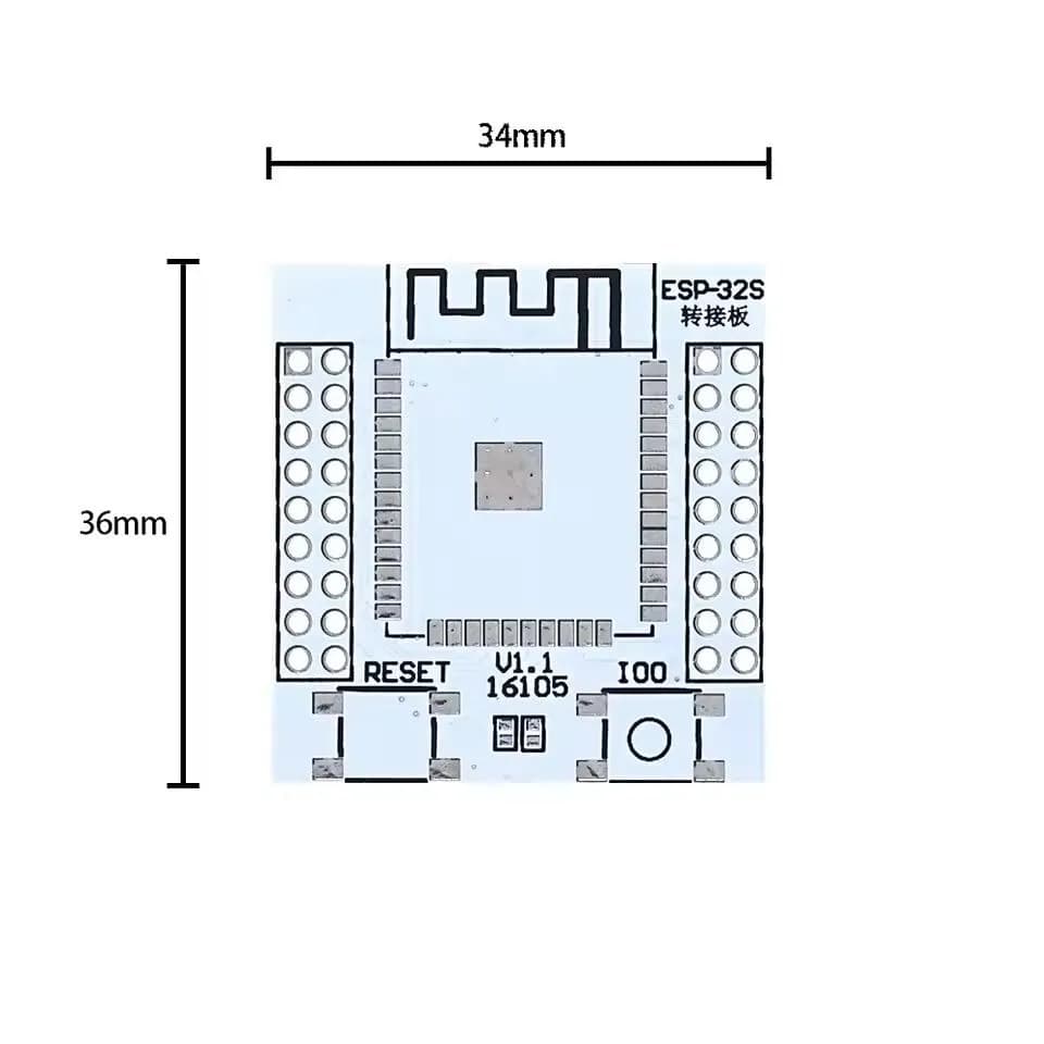 PCB تبدیل ESP32 — تصویر ۲