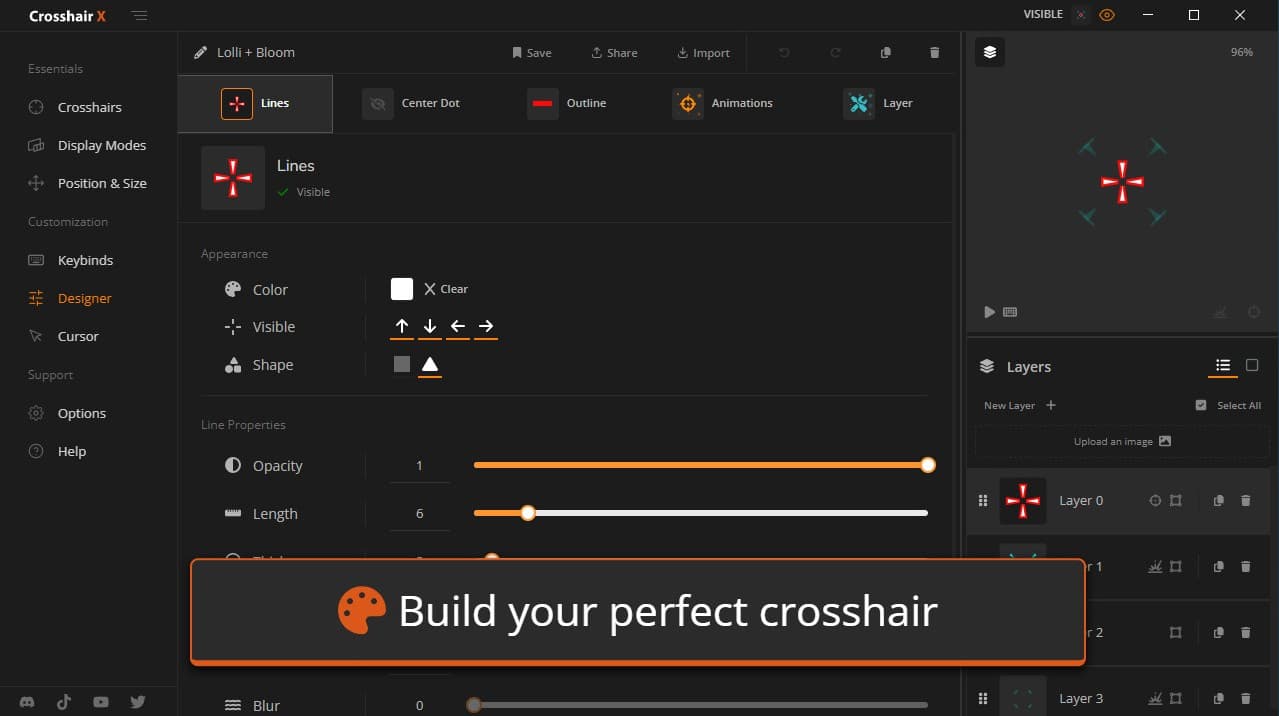 نرم افزار Crosshair X برای کامپیوتر — تصویر ۲