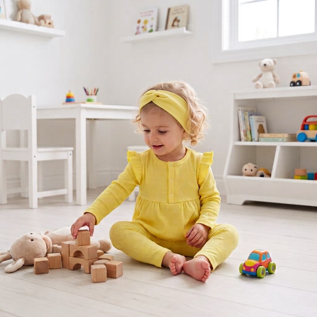 ست بلوز و شلوار و هدبند دخترانه ۳ تا ۱۸ ماه کد 1316