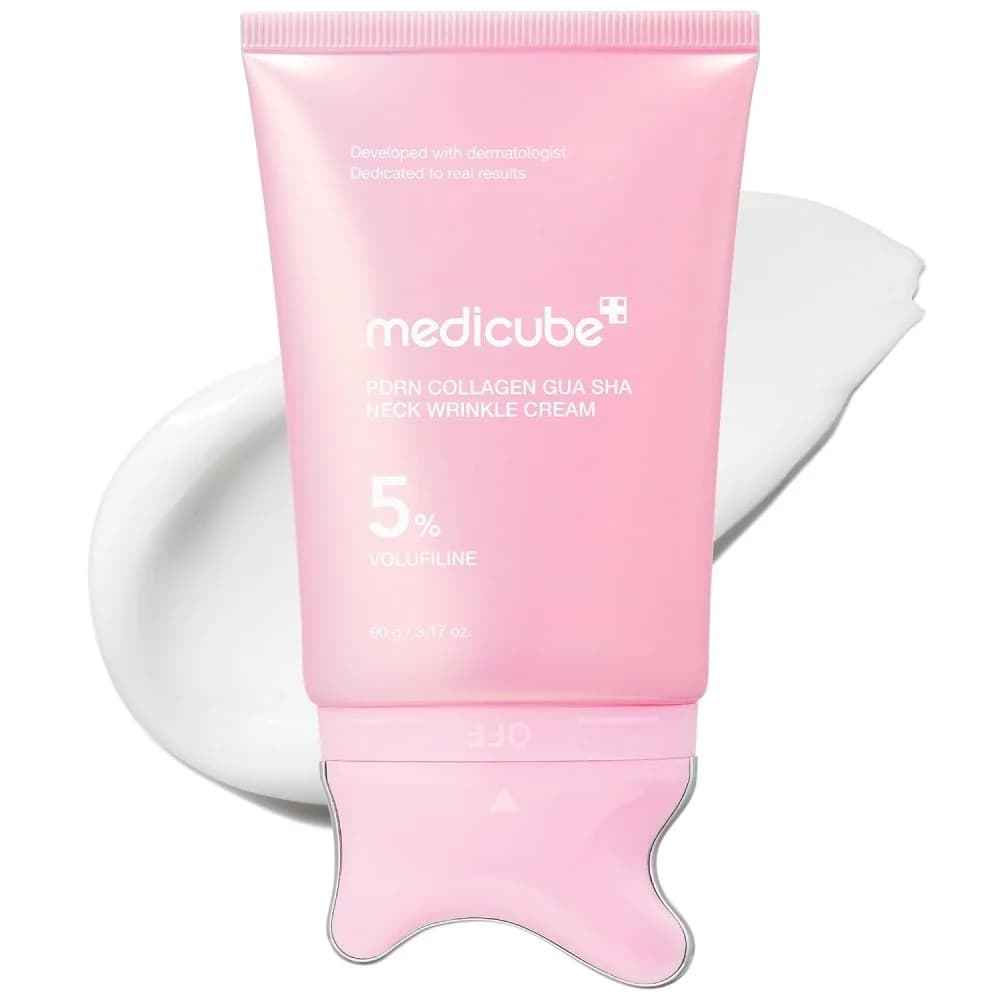 گواشا ضدچروک و سفتکننده گردن PDRN مدیکیوب Medicube PDRN Collagen Gua Sha Neck Wrinkle Cream