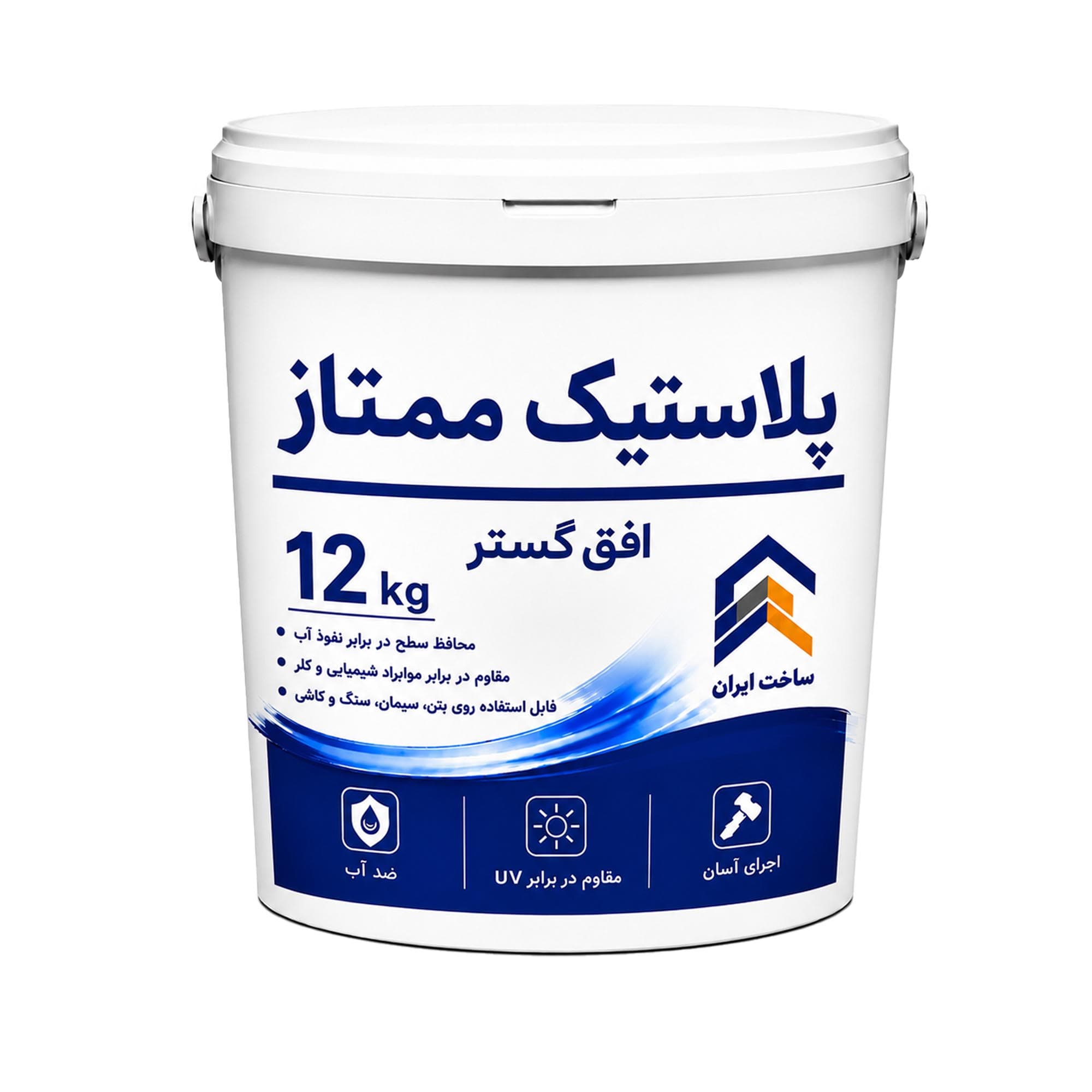 رنگ پلاستیک ساختمانی ممتاز افق گستر مدل D211 وزن 12 کیلوگرم