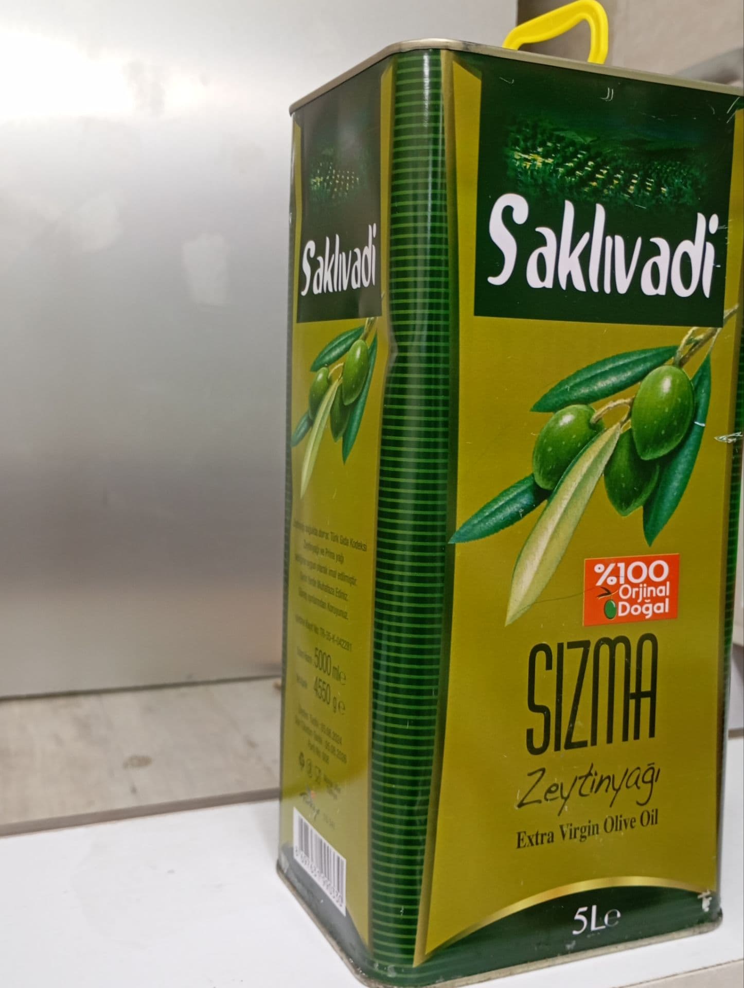 روغن زیتون ساکلیوادی5لیتری 4.800کیلوگرم — تصویر ۲