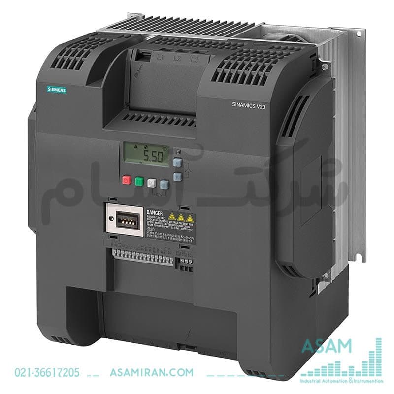 اینورتر زیمنس V20 سه فاز 18.5 کیلووات مدل 6SL3210-5BE31-8CV0 فیلتردار