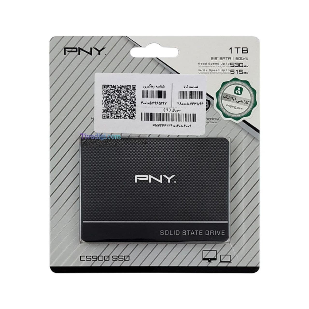 هارد SSD لپ تاپ 500 گیگابایت PNY Sata 2.5Inch CS900 گارانتی آواژنگ — تصویر ۵
