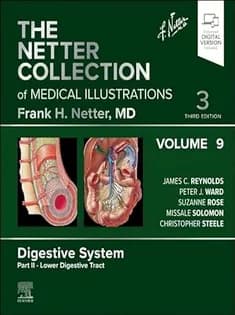 دانلود کتاب The Netter Collection of Medical Illustrations,Vol.9 Digestive System Part II-Lower Digestive Tract