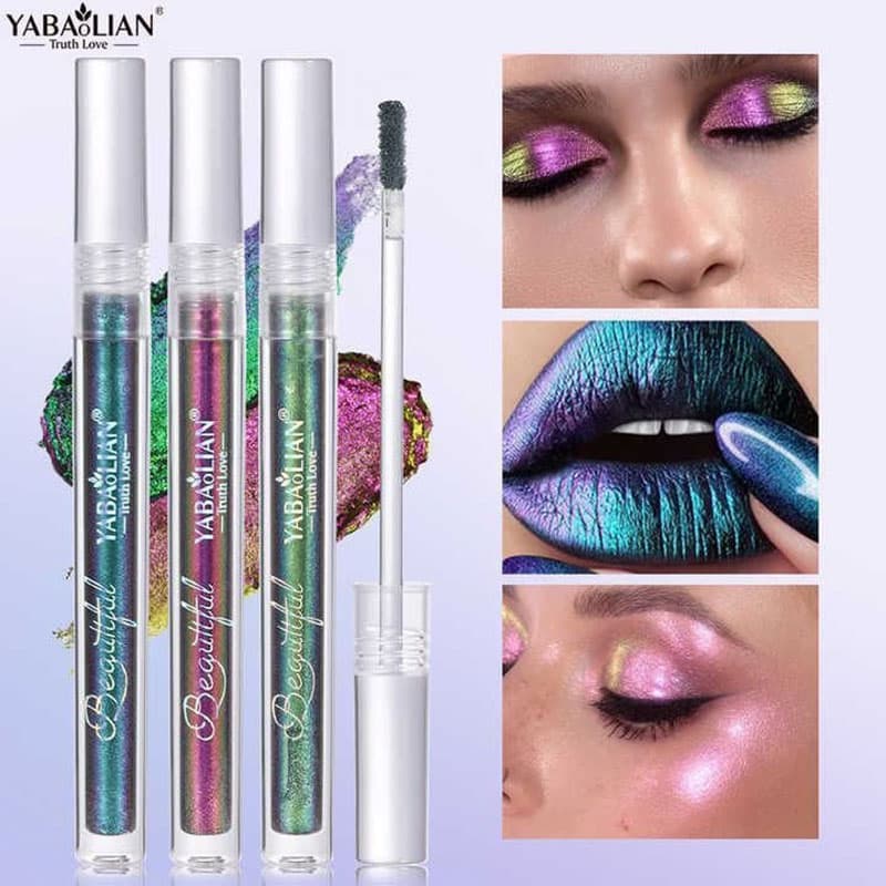 سایه مایع و هایلایتر هفت‌رنگ کروم YABAOLIAN