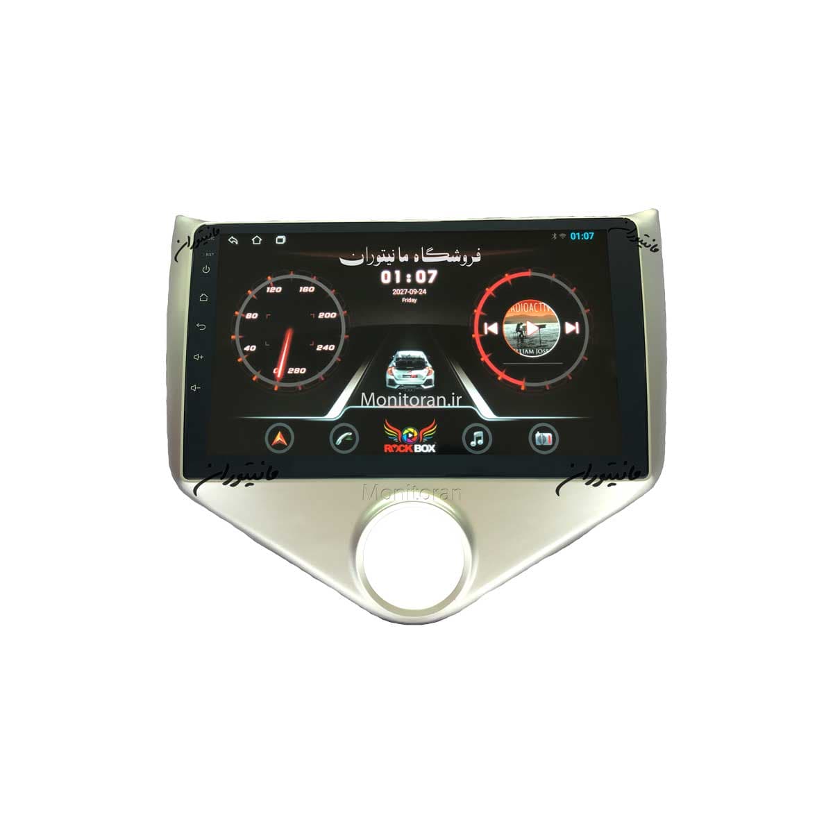 مانیتور 9 اینچ اندروید MVM315 برند RockBox مدل 9001 رم 2 گیگ