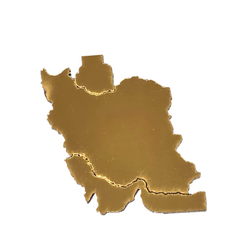مولتی استایل ایران یک عددی طلایی 4 در 5 سانت - گروه هنری میلاد