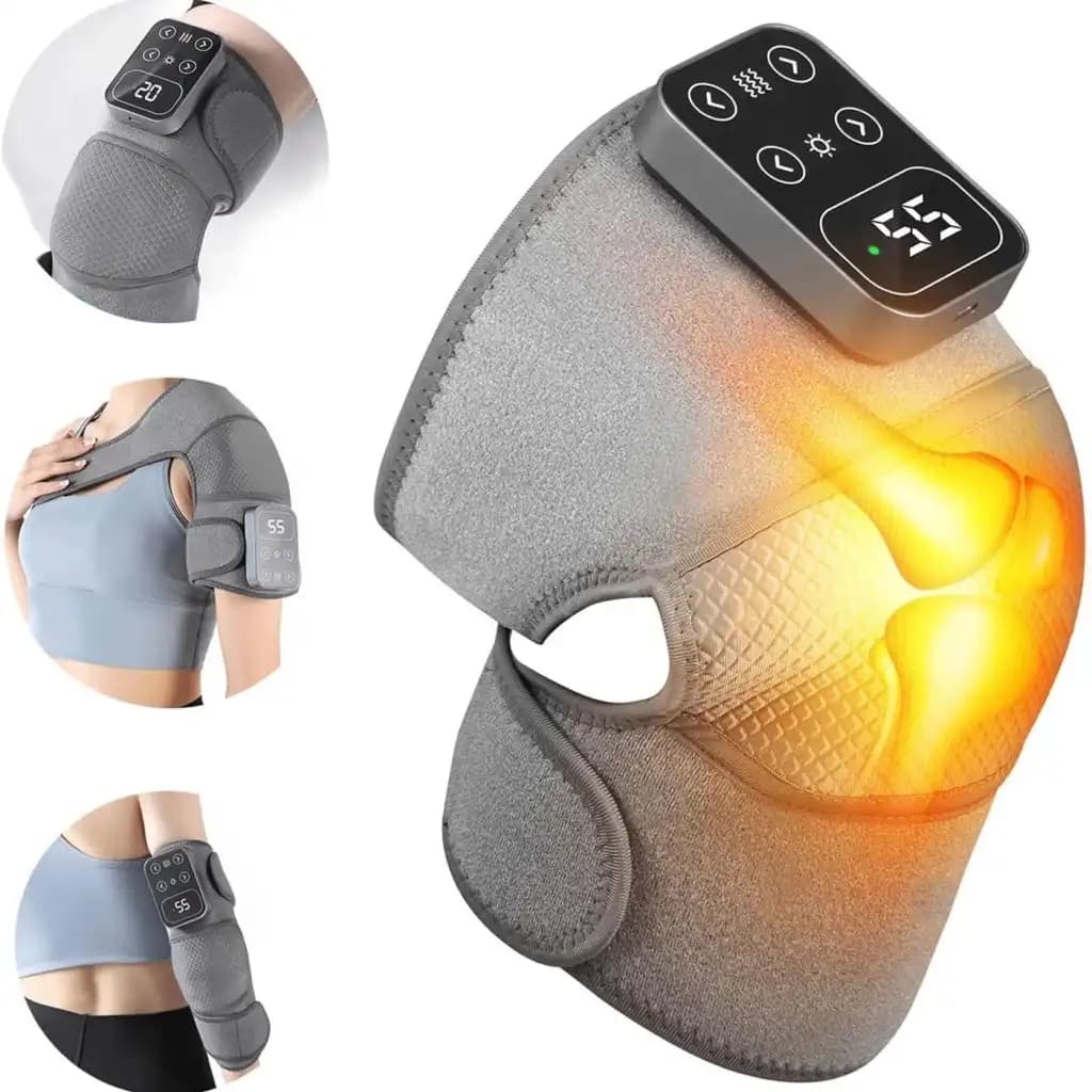 ماساژور زانو حرارتی 3 کاره مدل FEVER MASSAGE KNEE PADS AM-11فروشگاه اینترنتی مثلث مارکت -
