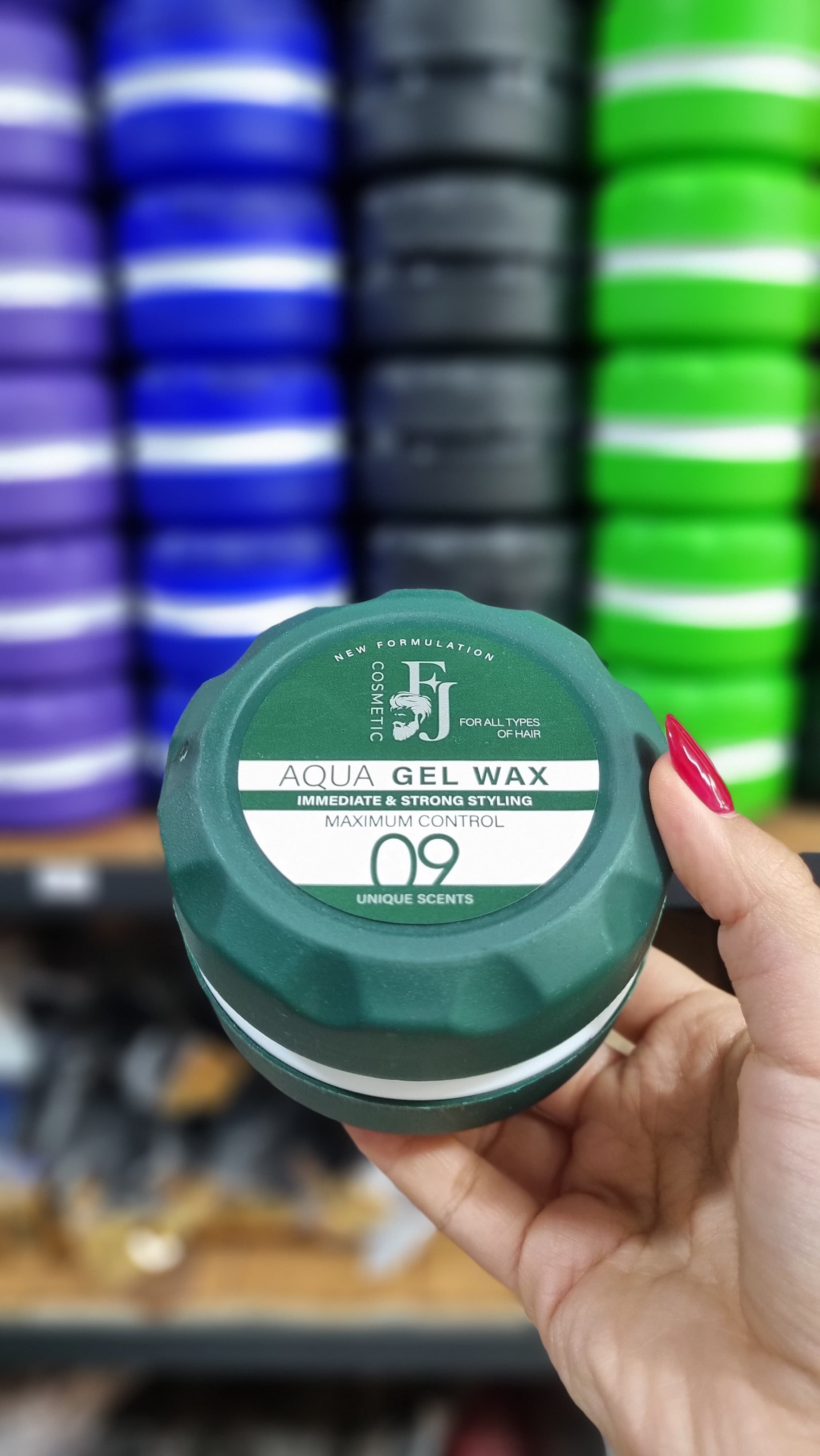 ژل خیس 09 سبز fj بستنی مو حجم 150 میل