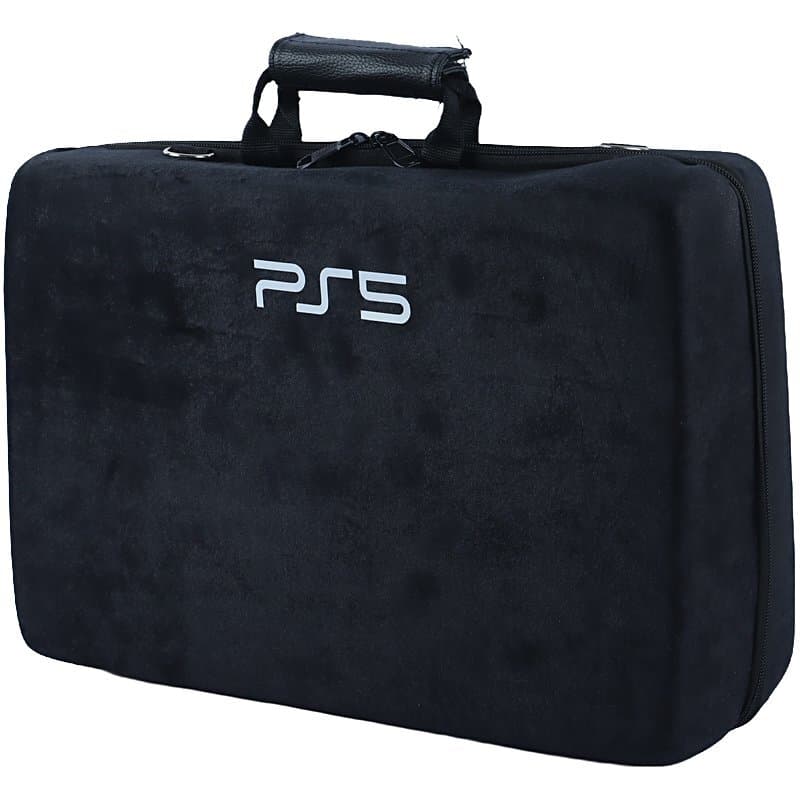 کیف کنسول بازی دوکاره PS5 slim / pro مخملی مشکی
