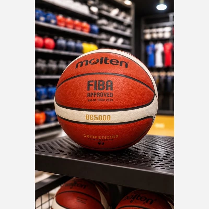 توپ بسکتبال حرفه ای Molten FIBA مدل BG5000 چرمی