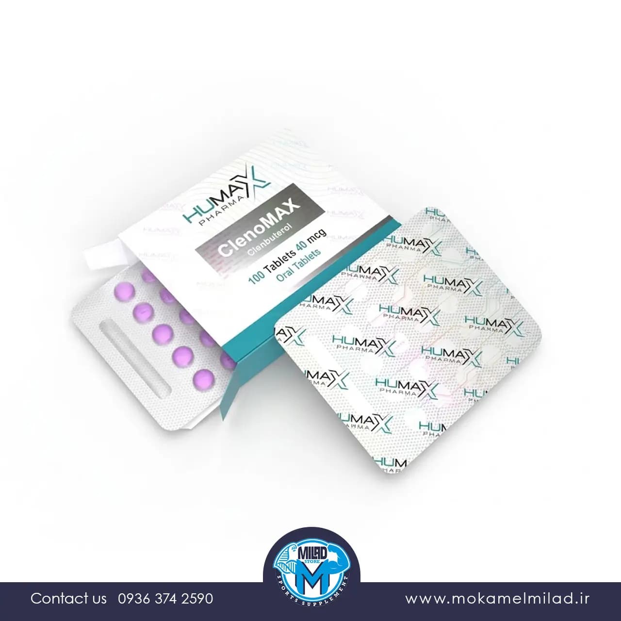 کلن بوترول هیومکس فارما | ClenoMAX 40mcg