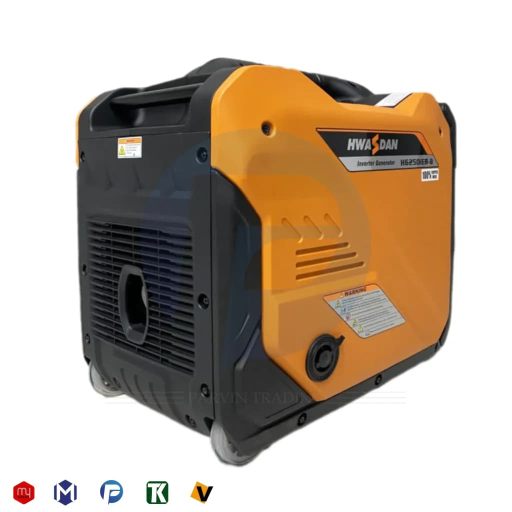 مای ابزار | مشخصات , قیمت و خرید موتور برق سه گانه سوز سایلنت هواسدان مدل H6250iER-B — تصویر ۲