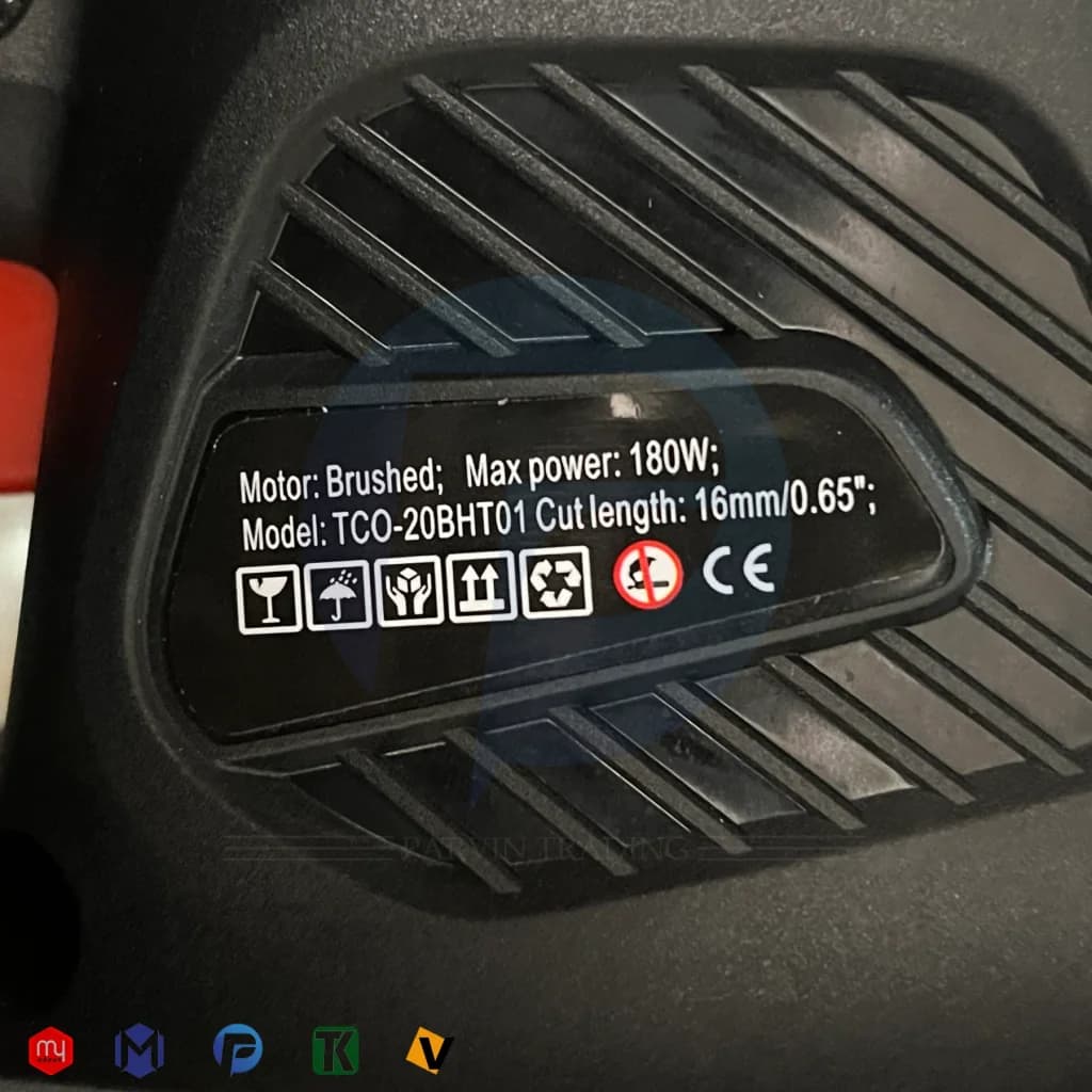 مای ابزار | مشخصات , قیمت و خرید شمشادزن شارژی تکنو مدل TECHNO TCO-20BHT01 — تصویر ۲