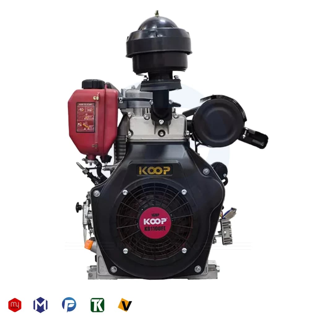 مای ابزار | مشخصات , قیمت و خرید موتور تک کوپ 16 اسب مدل kd1100fe