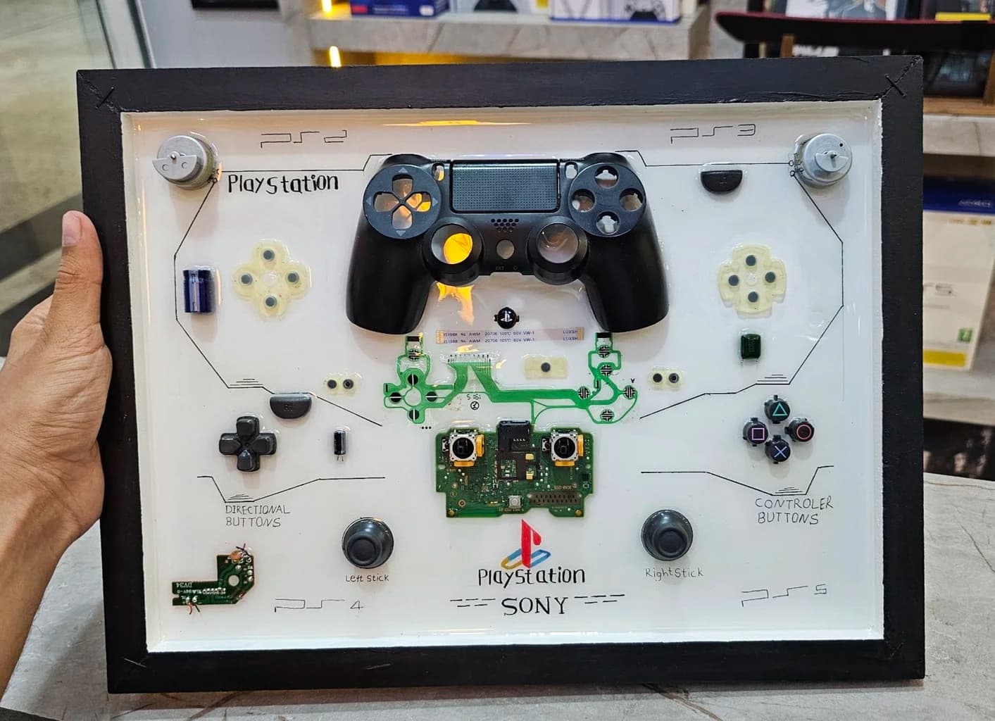 قاب عکس گیمینگ طرح دسته ps4