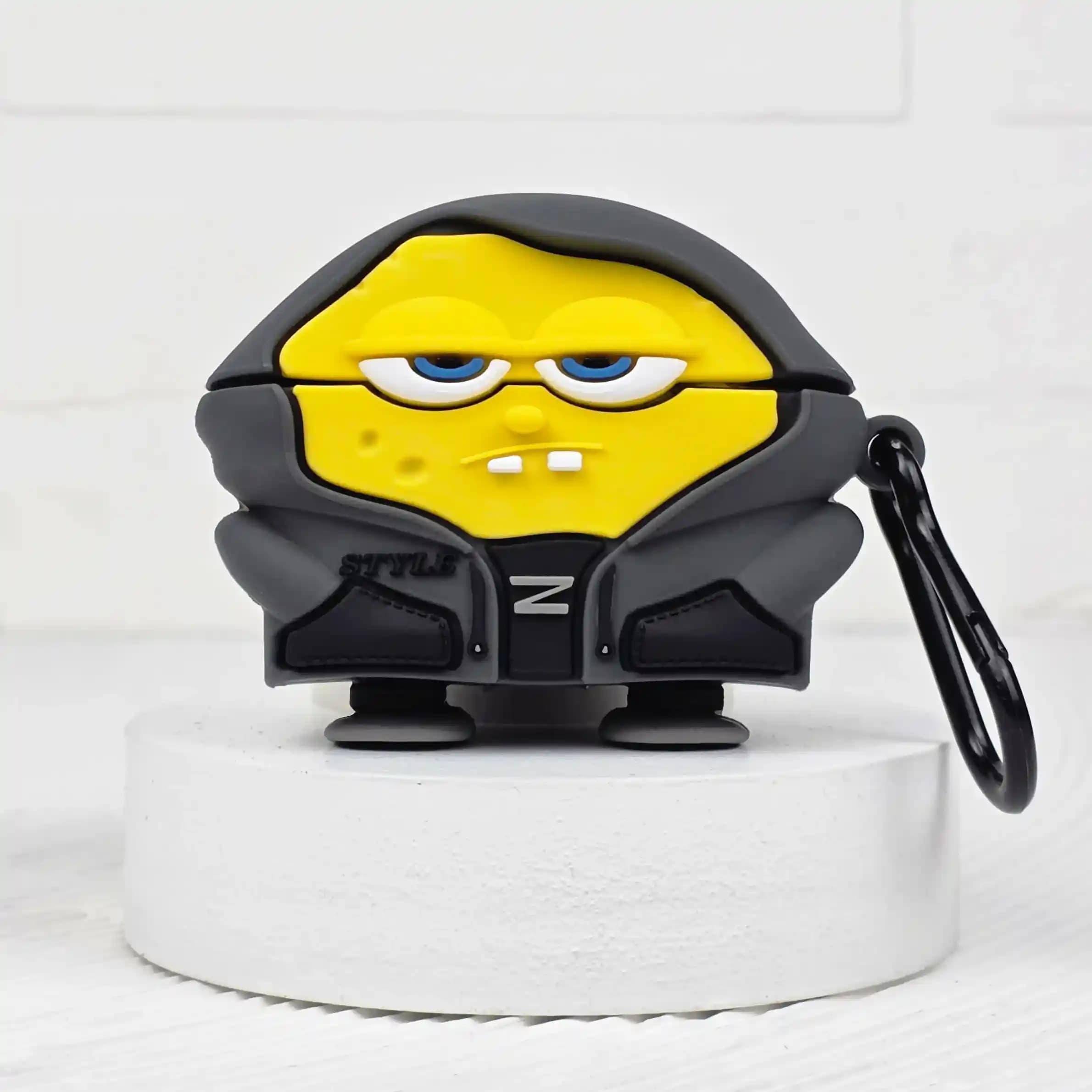 کاور ایرپاد مدل باب اسفنجی SpongeBob، سیلیکونی، کد AS001 مناسب برای کیس اپل ایرپاد و دیوایس‌های مشابه