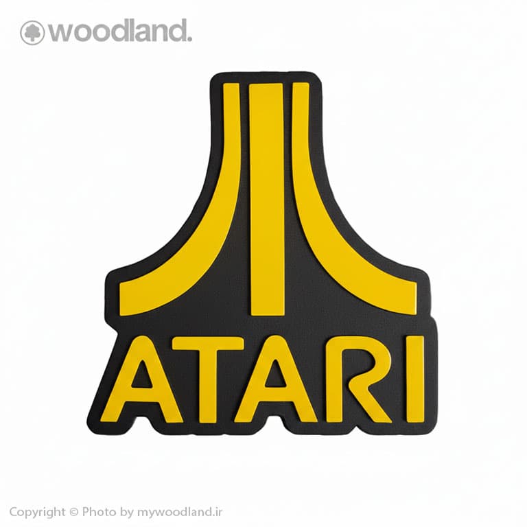 دیوارکوب آتاری،تابلو لوگو ATARI، دکور اتاق گیمینگ