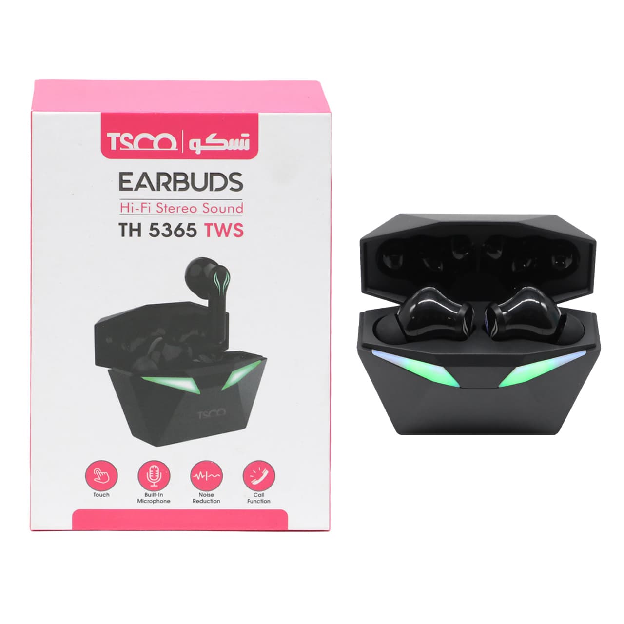 ایرپاد بی سیم TSCO مدل TH 5365 TWS - مشکی - صوتی و تصویری