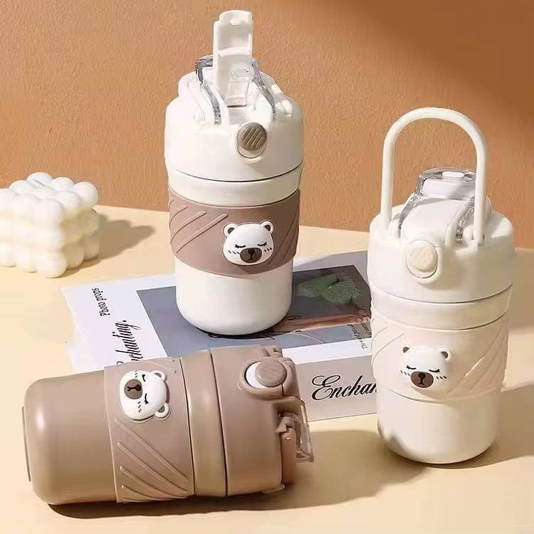 تخفیف ویژه تراول ماگ خرسی 420 میل | HSCUP travel mug