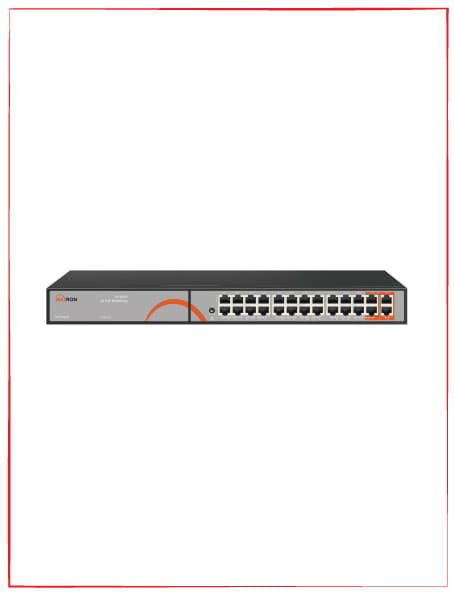 سوئیچ شبکه POE برند مکسرون مدل MSW-3024GFP-2GL-300I — تصویر ۲