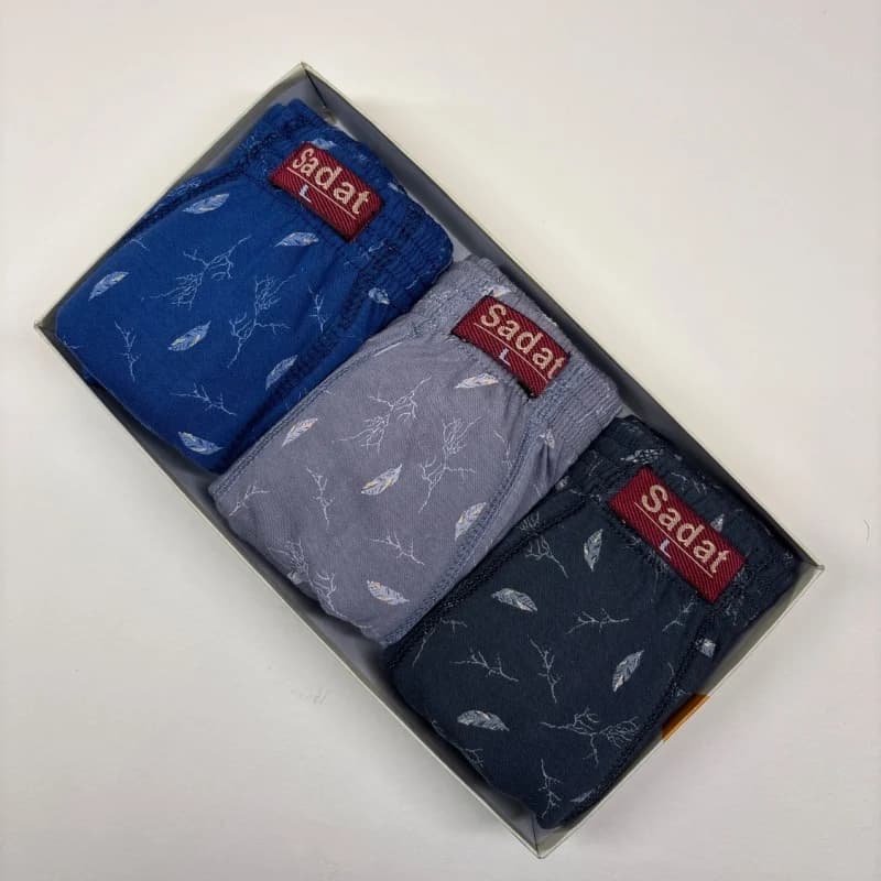 شورت پادار چاپی100%نخ پنبه مردانه — تصویر ۲
