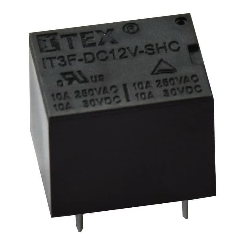 رله 12V-10A پایه میلون T73 مارک ITEX کد IT3F-DC12V-SHC