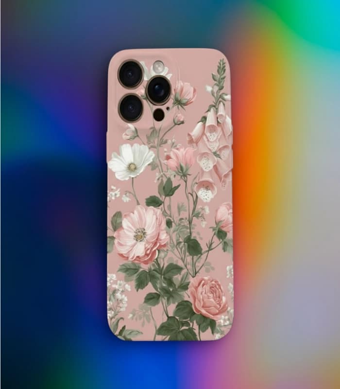 قاب گوشی مدل بهشت شکوفه‌ها 🌸💫 - نیوکیس شاپ — تصویر ۴