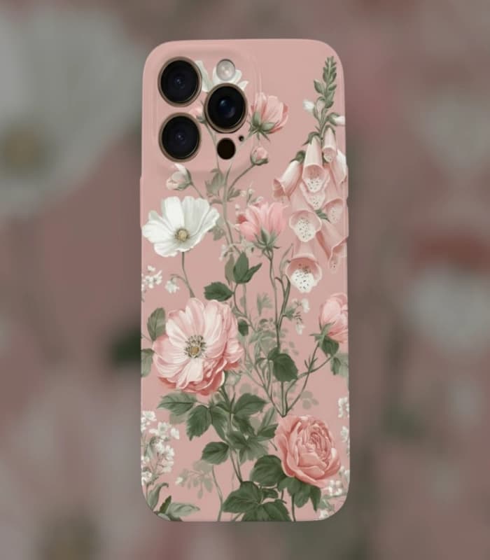 قاب گوشی مدل بهشت شکوفه‌ها 🌸💫 - نیوکیس شاپ — تصویر ۳