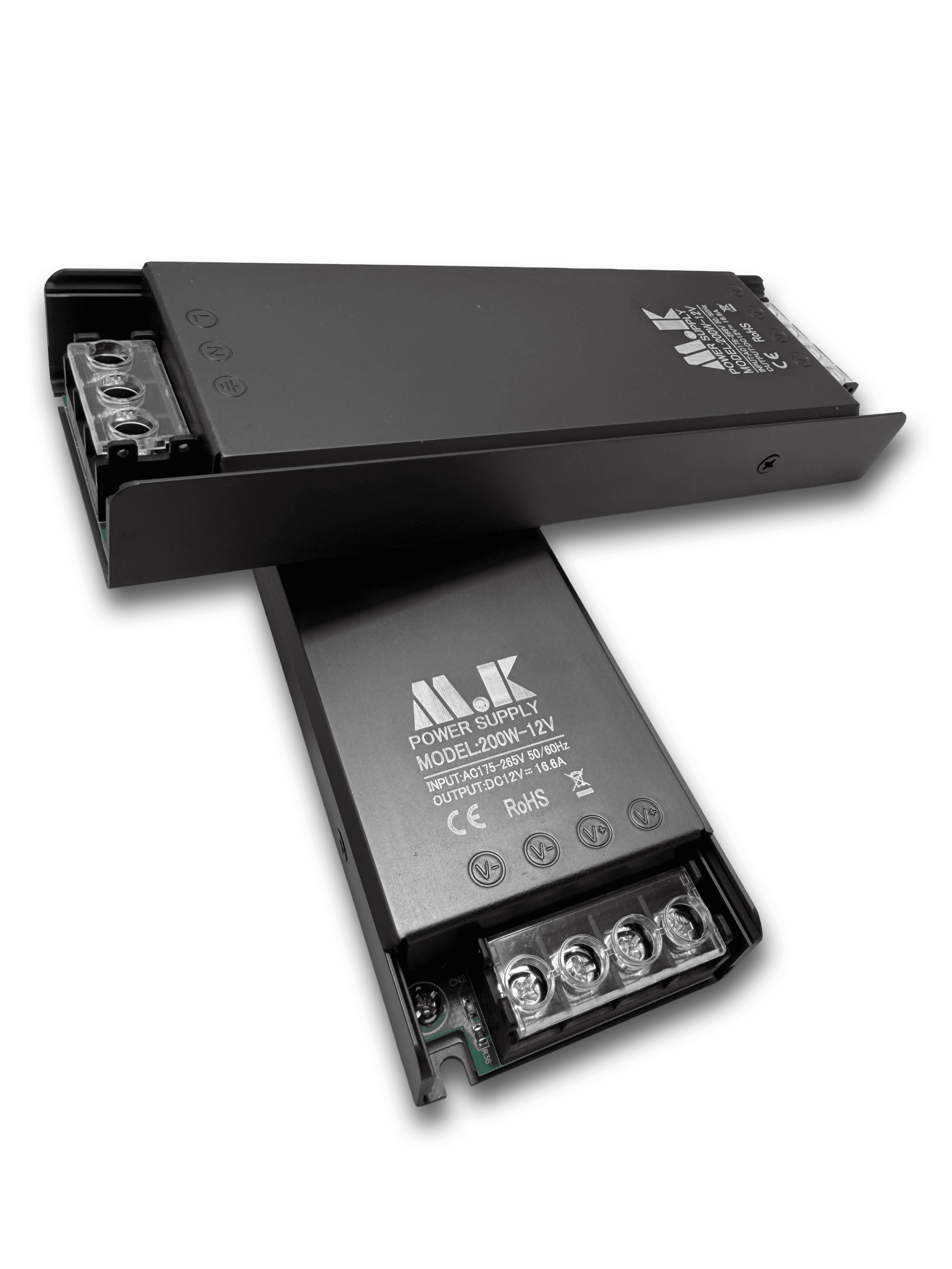سوئیچینگ اسلیم 200W 12V 16A برند M.K — تصویر ۲