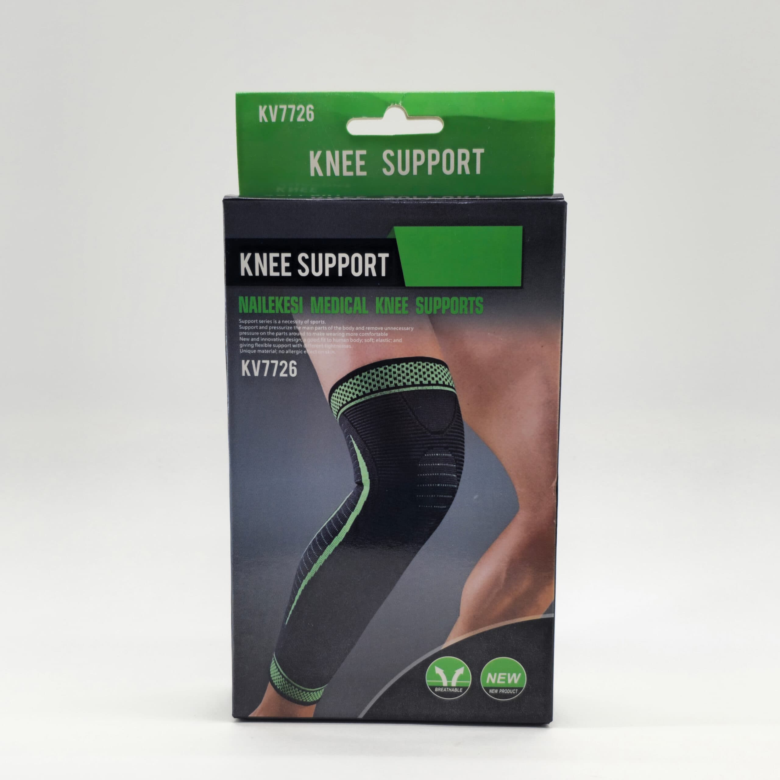 زانوبند طبی ورزشی KNEE SUPPORT مدل KV7726 ساق بلند