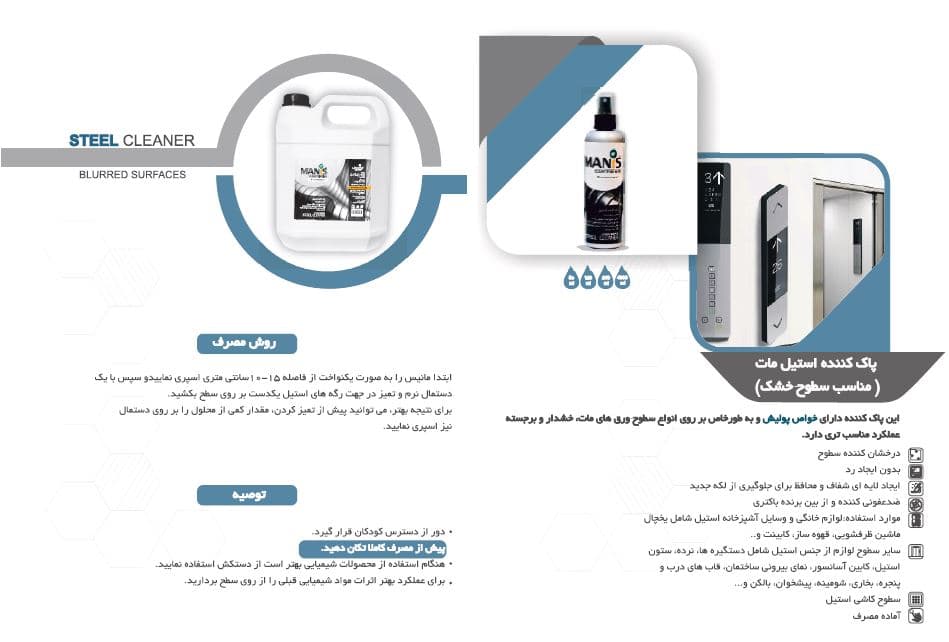 پاک کننده استیل مات مانیس — تصویر ۲