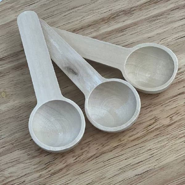 پیمانه چوبی گردبلند سه عددی وایت پین