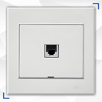 پریز شبکه توکار Cat6 آسیا الکتریک مدل اریک