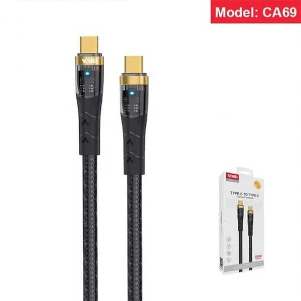 کابل تایپ سی به تایپ سی وابی مدل CA69 طول 1 متر