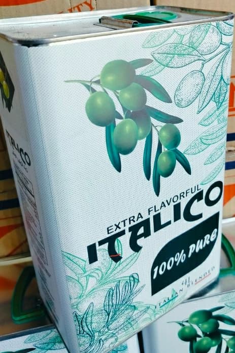 روغن زیتون ایتالیکو ، ۴ لیتر ، بهترین کیفیت موجود ، به صورت پک ۴ تایی