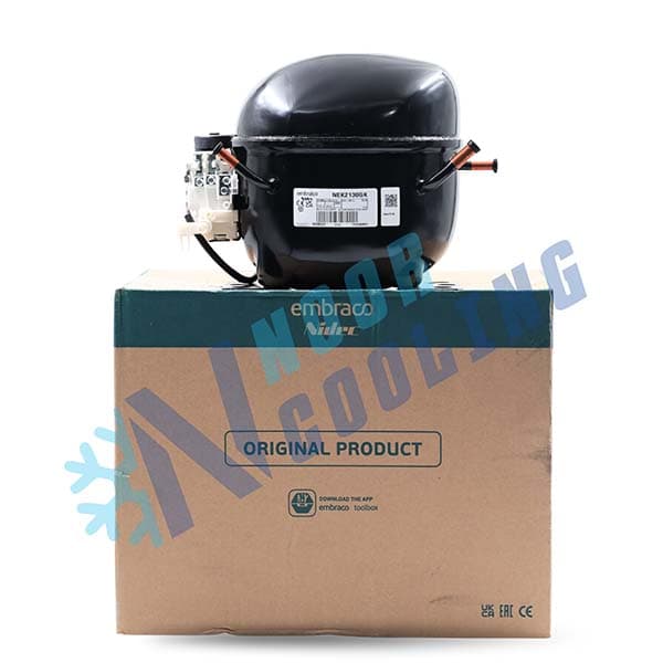 کمپرسور امبراکو EMBRACO مدل NEK2130GK ظرفیت ۱/۴+ اسب بخار گاز R404A — تصویر ۲
