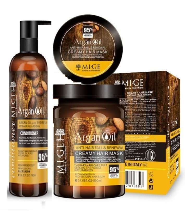شامپو و ماسک مو میگ آرگان Mige Argan Oil Shampoo
