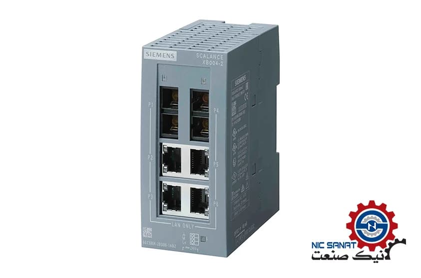 سوئیچ شبکه اسکالانس زیمنس سری X-100 مدل 6GK5004-2BD00-1AB2