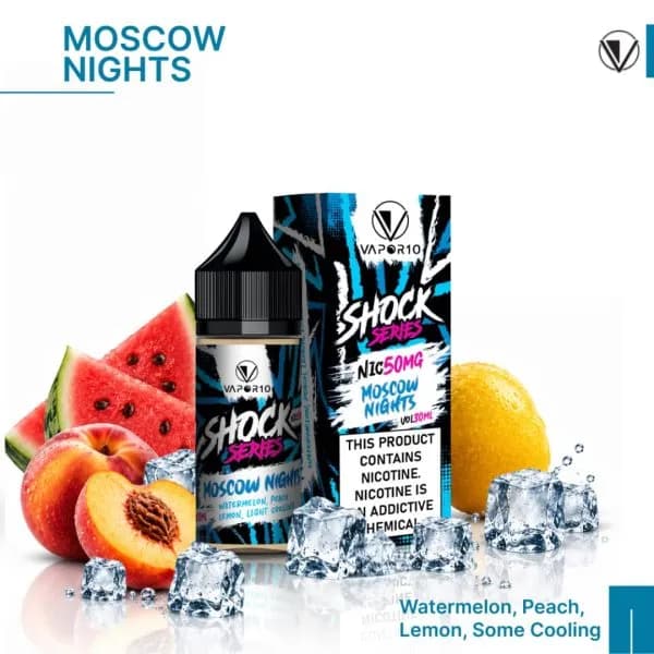 سالت نیکوتین شب های مسکو کمپانی ویپور 10 سری شوک | VAPOR 10 Nicotin Salt Moscow Nights