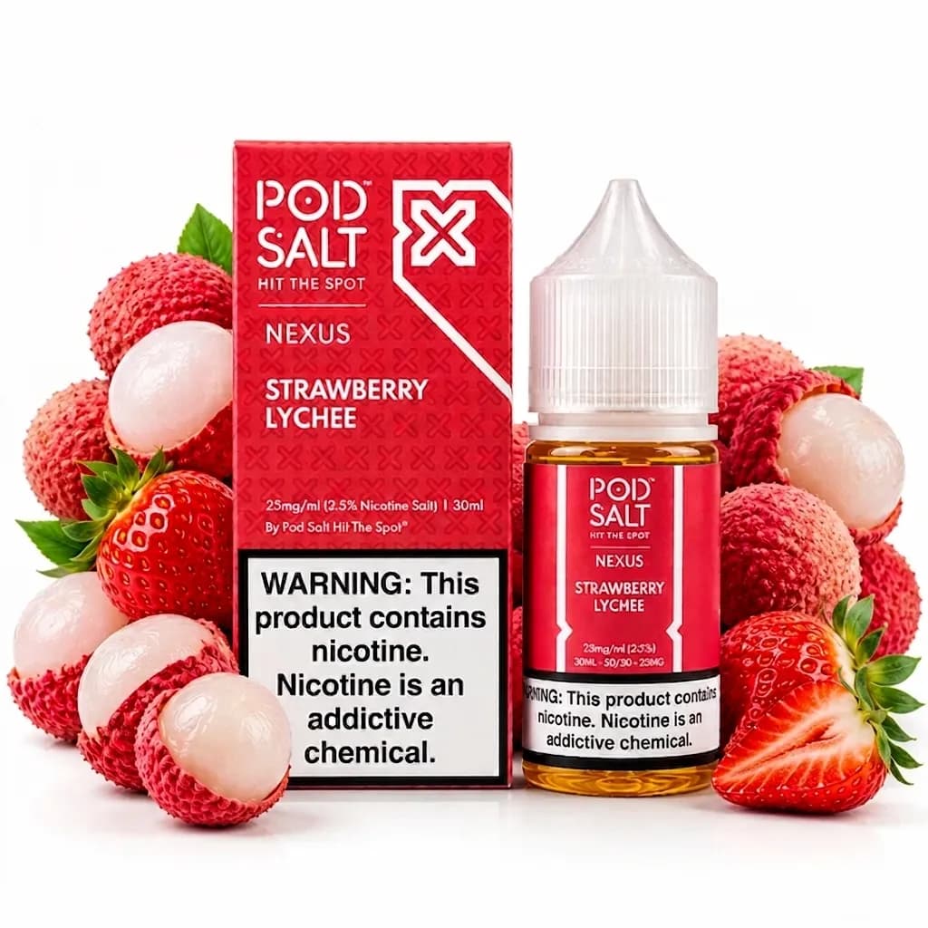 سالت توت فرنگی لیچی پاد سالت | Pod Salt Nexus Strawberry Lychee Nic Salt