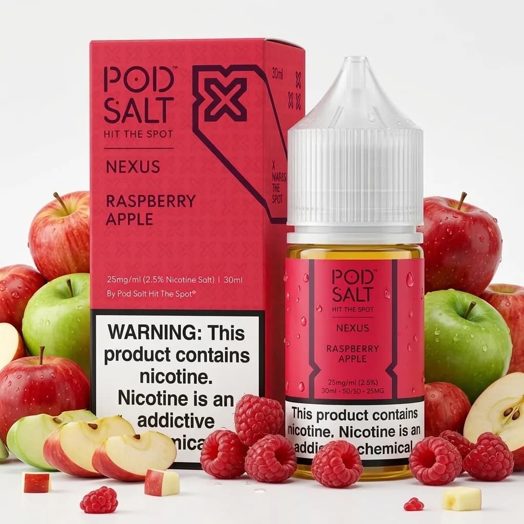 سالت تمشک سیب پاد سالت | Pod Salt Nexus Raspberry Apple Nic Salt