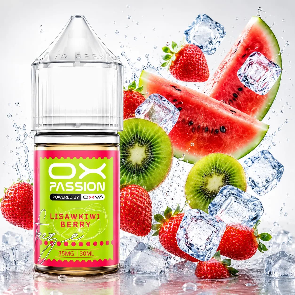 سالت اکسوا سری خنک هندوانه کیوی بری | Oxva Passion Lush Kiwi Berry Nic Salt E-Liquid